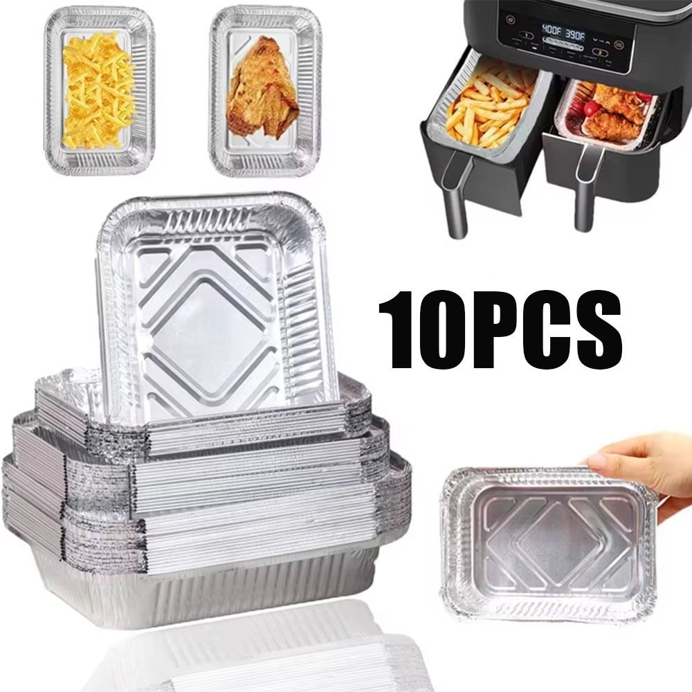 10PCS With Lids Aluminum Foil  - Kitchen Baking Containers 리뷰 및 가격