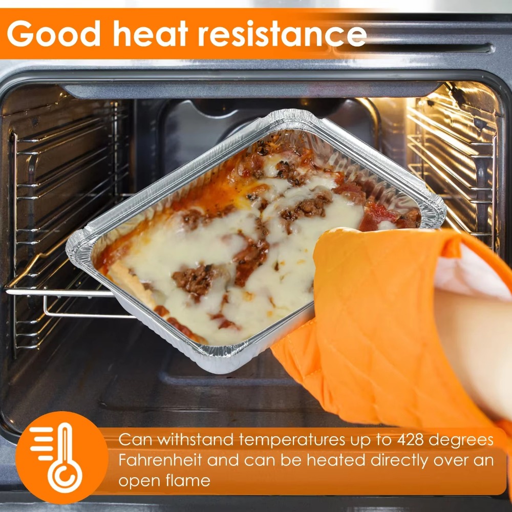 10PCS With Lids Aluminum Foil  - Kitchen Baking Containers 리뷰 및 가격