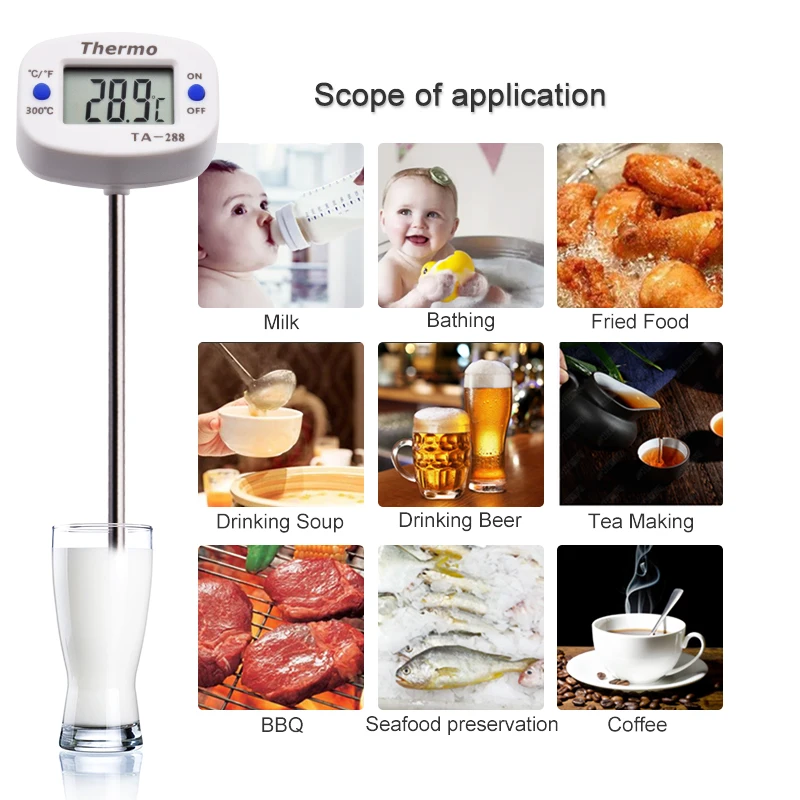 TA288 LCD Digital Food Thermom - Kitchen Quiz 리뷰 및 가격