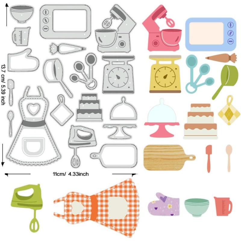 1pcs Baking Tools Cutting Dies - Kitchen Baking Gloves 리뷰 및 가격