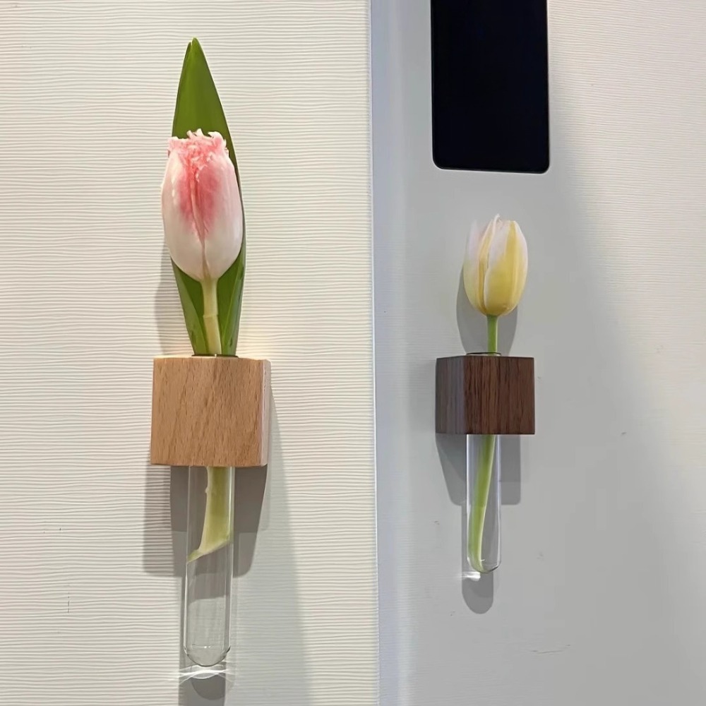 Wooden Test Tube Vase Refriger - Kitchen Quiz 리뷰 및 가격