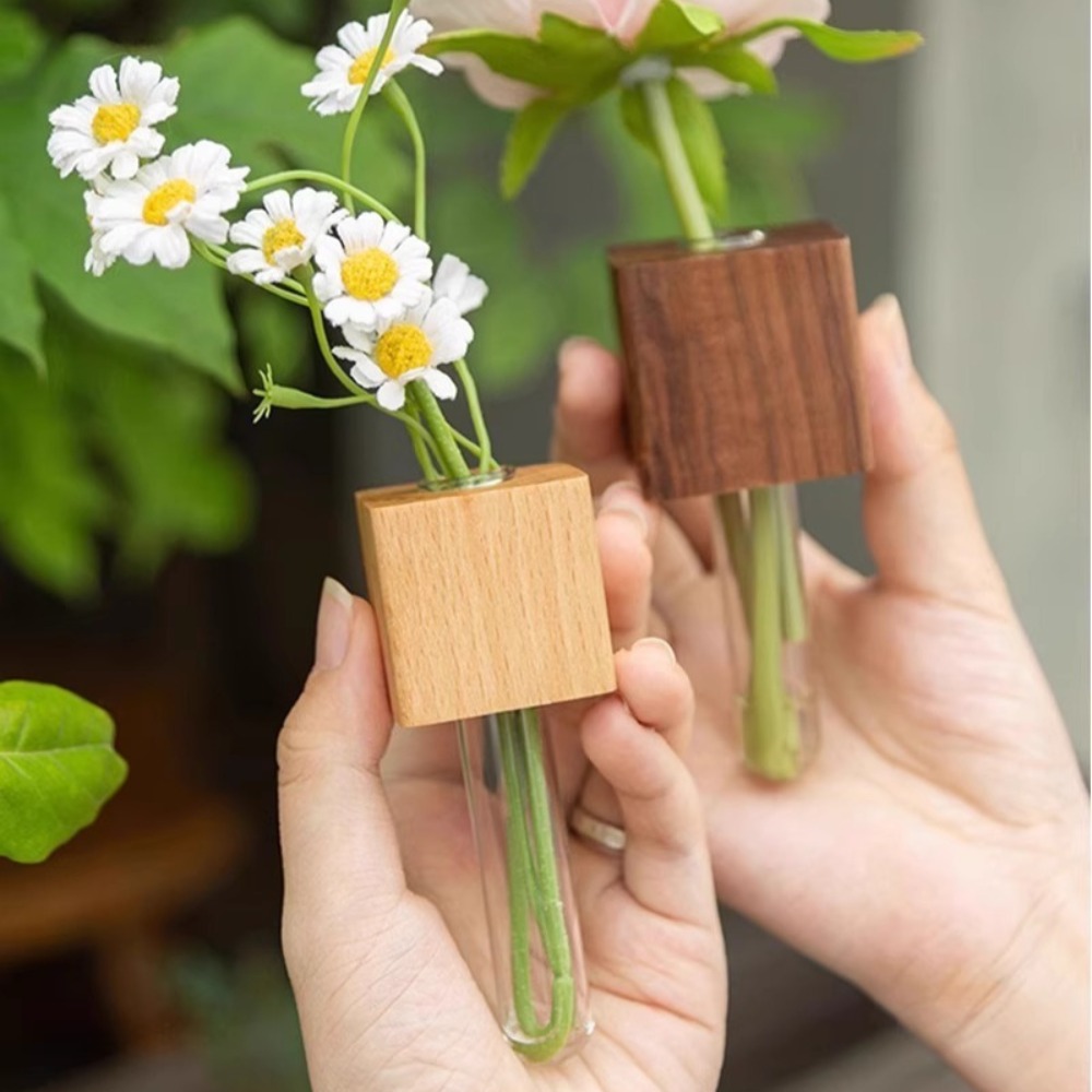 Wooden Test Tube Vase Refriger - Kitchen Quiz 리뷰 및 가격
