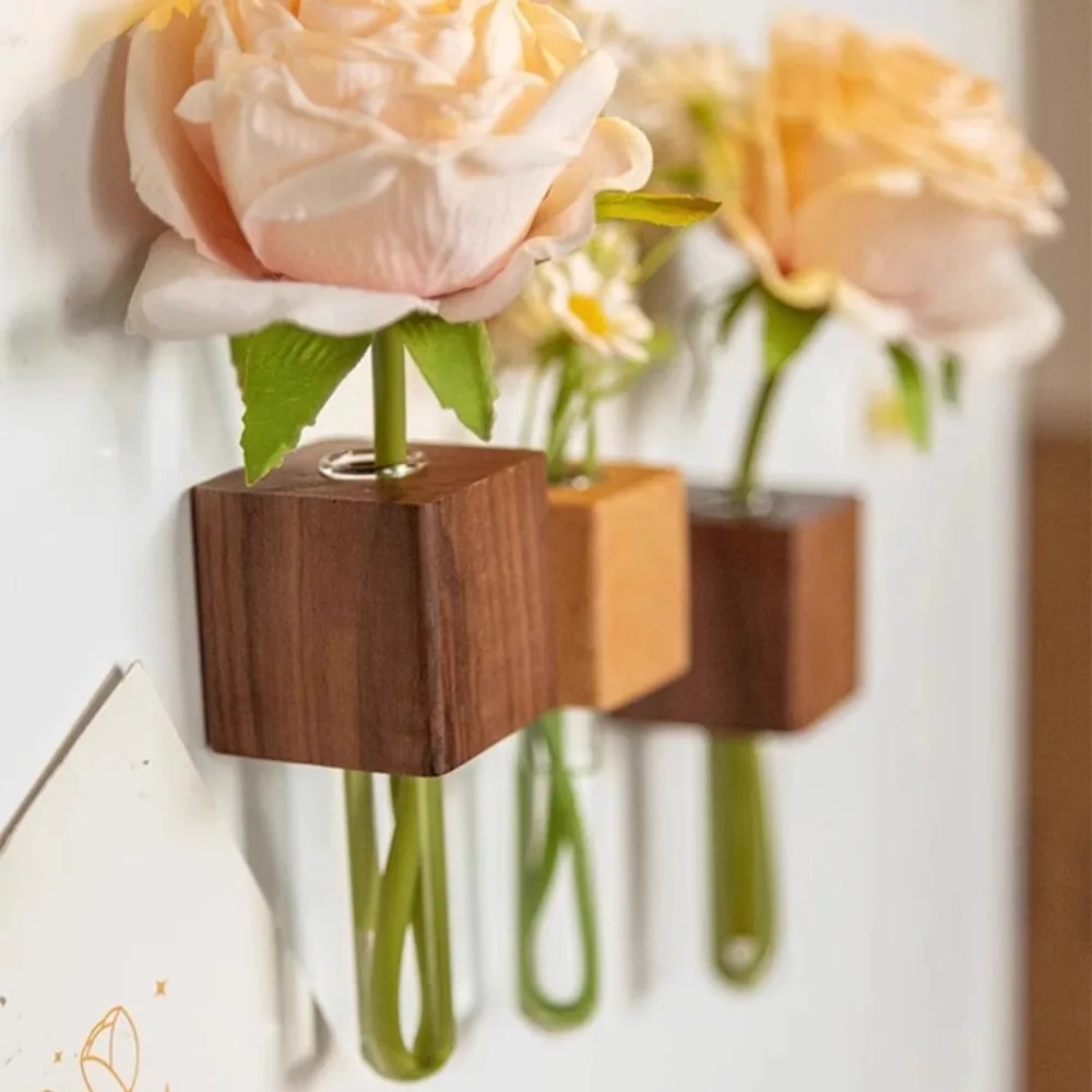 Wooden Test Tube Vase Refriger - Kitchen Quiz 리뷰 및 가격