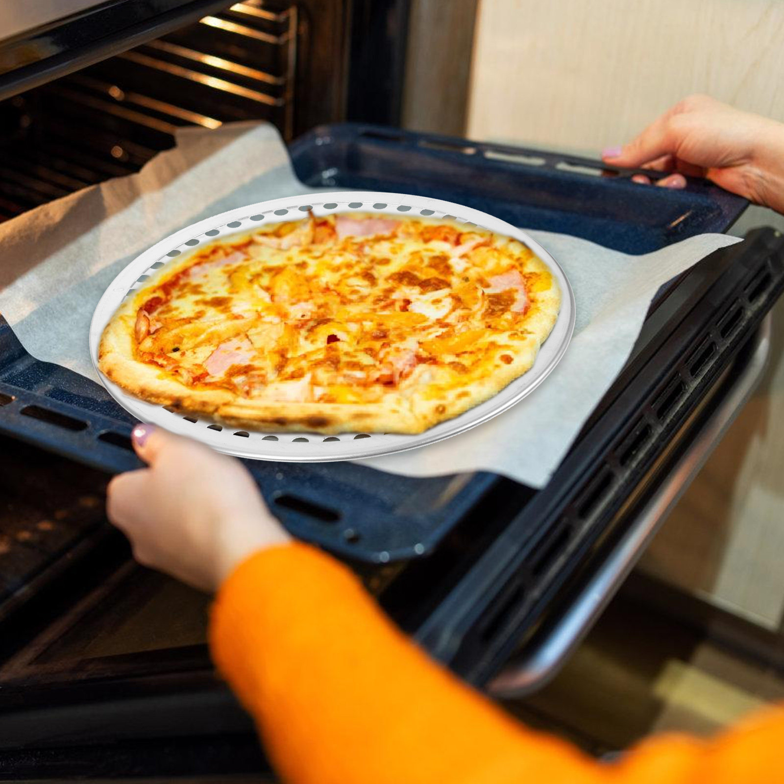 Aluminum Alloy Pizza Baking Tr - Kitchen Essentials Baking Tray 리뷰 및 가격