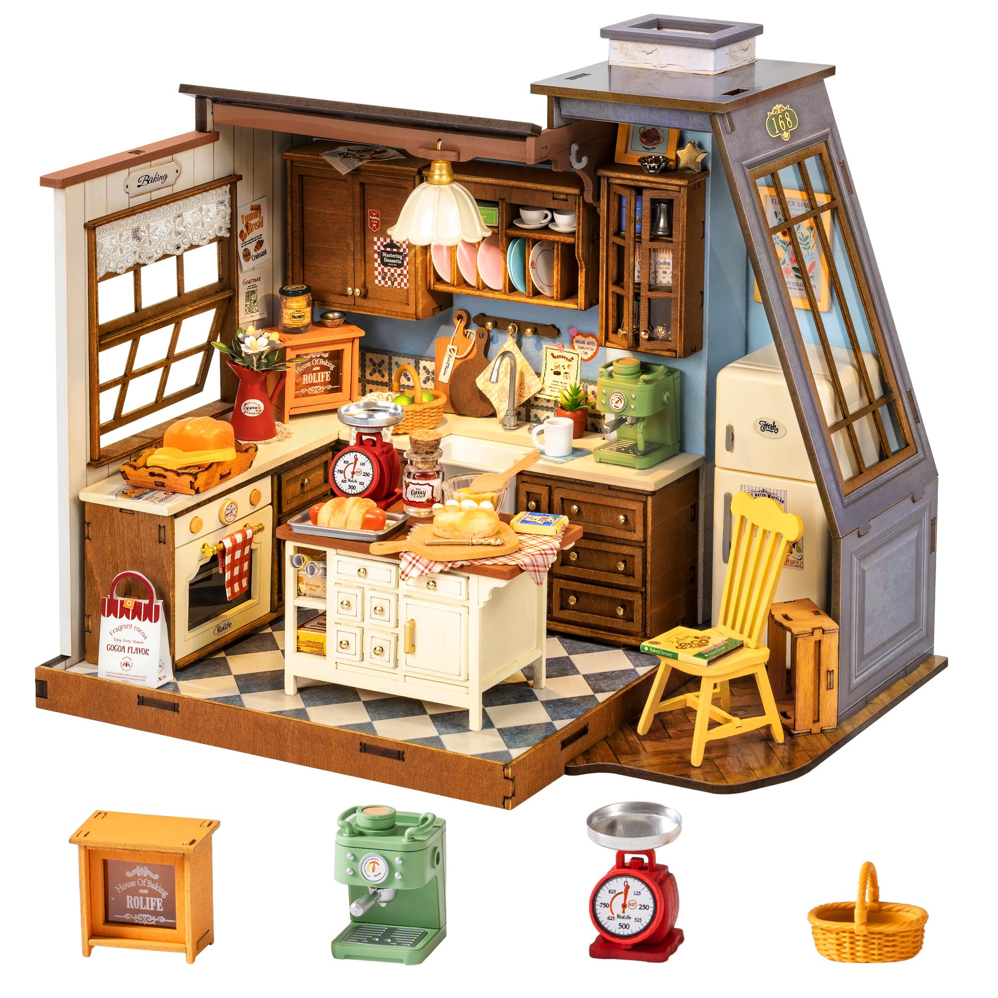 Rolife DIY Miniature House Kit - Baking Kitchen Robotime 리뷰 및 가격