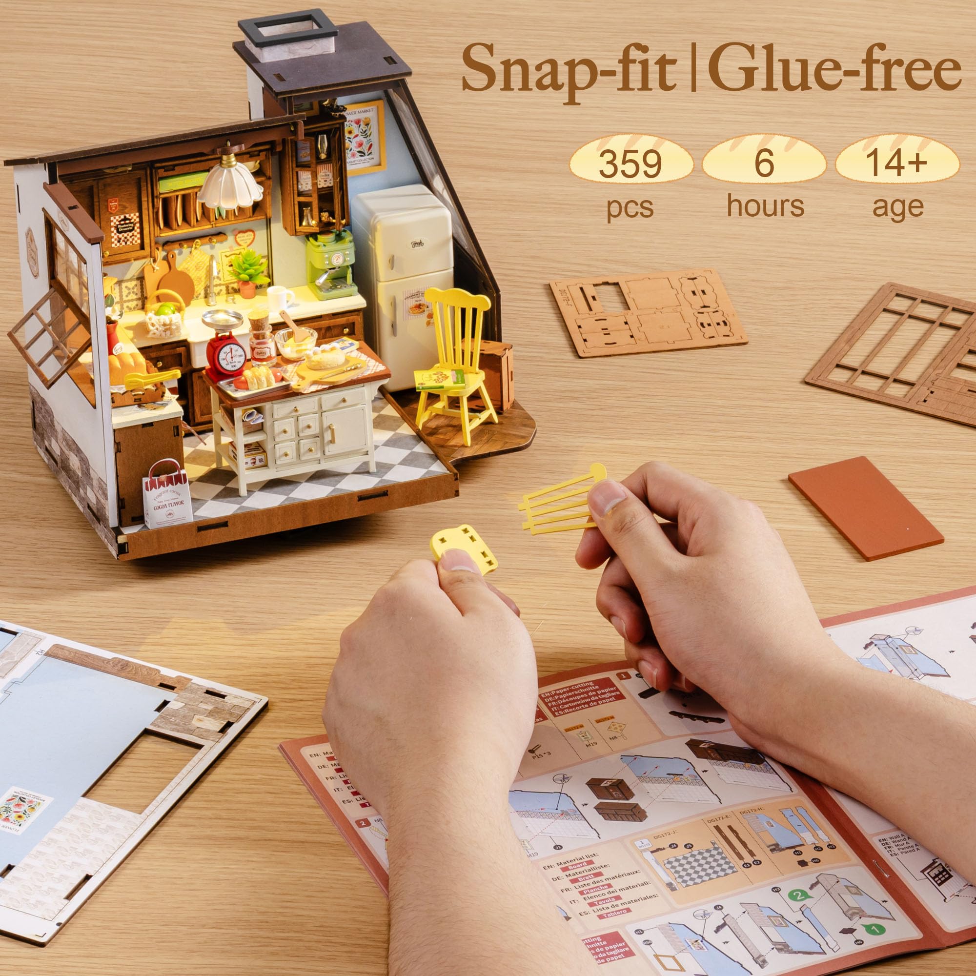 Rolife DIY Miniature House Kit - Baking Kitchen Robotime 리뷰 및 가격