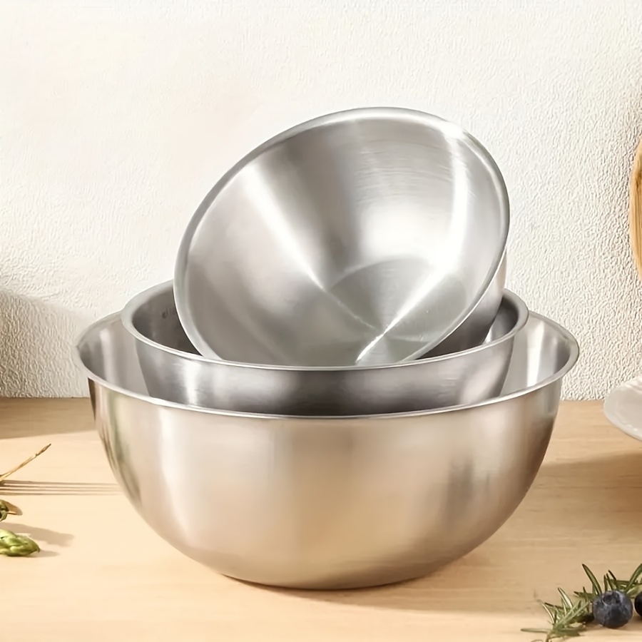 3pcs Stainless Steel Salad Bow - Baking Kitchen Set 리뷰 및 가격