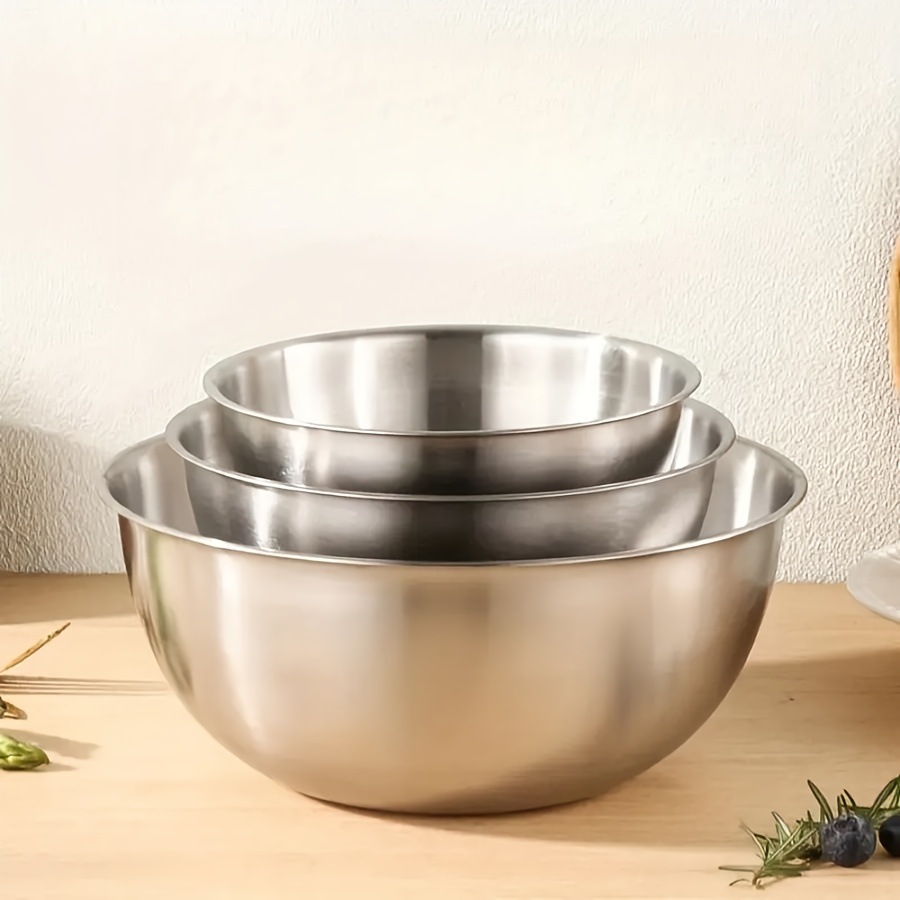 3pcs Stainless Steel Salad Bow - Baking Kitchen Set 리뷰 및 가격