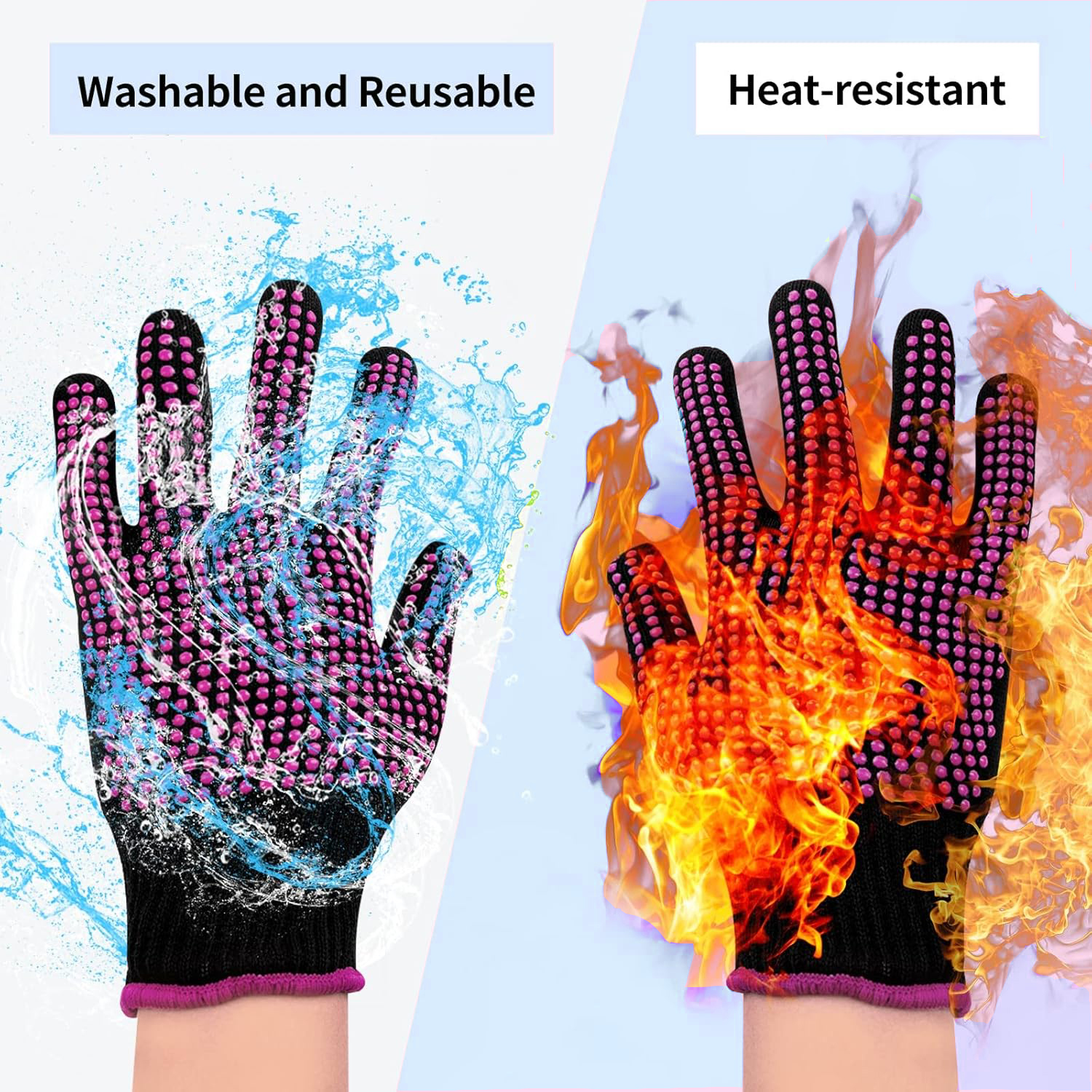 1 Pair Barbecue Anti-scald Glo - Kitchen Baking Gloves 리뷰 및 가격