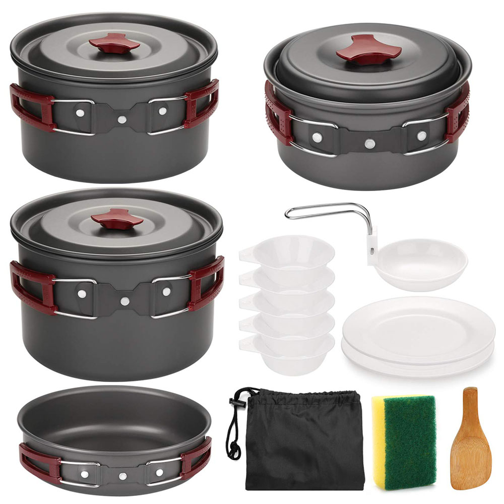 Outdoor Camping Cookware Kit N - Kitchen Baking Pan Set 리뷰 및 가격