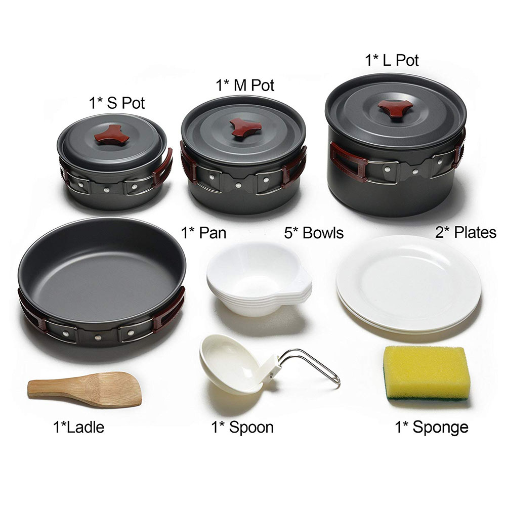 Outdoor Camping Cookware Kit N - Kitchen Baking Pan Set 리뷰 및 가격